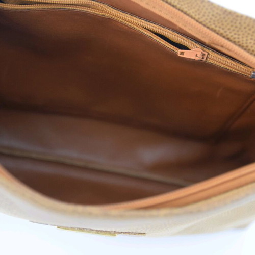 Vintage PORTRAG handbag used, beige-brown synthetic leather