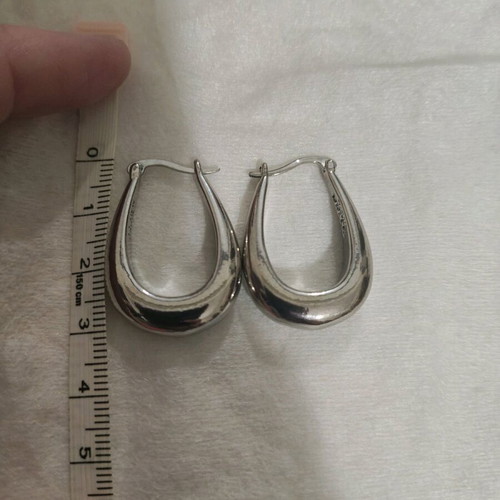Silver earrings S925 new, silver color