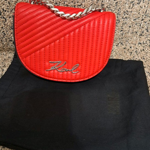 Karl Lagerfeld red crossbody bag brand new leather