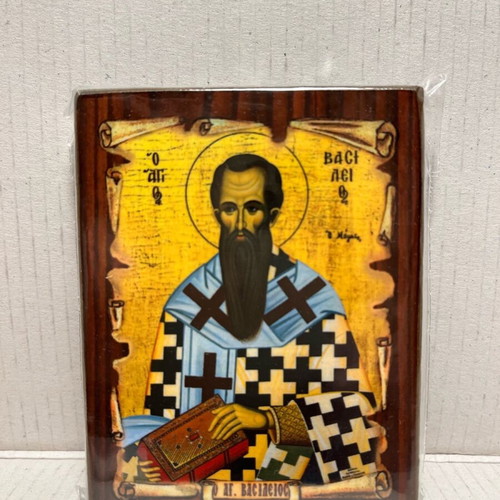 Saint Basil Icon new with stand or hanging hook
