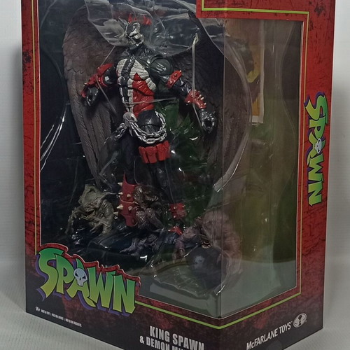 King Spawn 2023 figure with wings and demon minions, new
