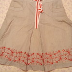 Raxevsky skirt size small like new, cotton with embroidery