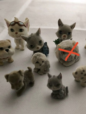 Συλλεκτικές βελούδινες φιγούρες 11 τεμαχίων καινούργιες με σκυλάκια και γατάκια