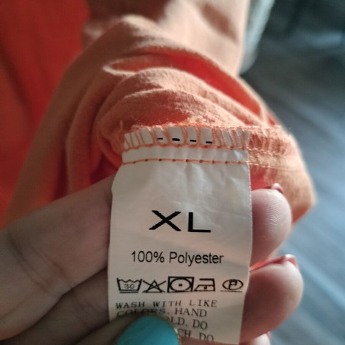 Set with pants and top, orange, size XL