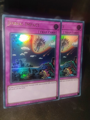 Jurrac Impact YuGiOh TCG Ultra Rare Foil card like new