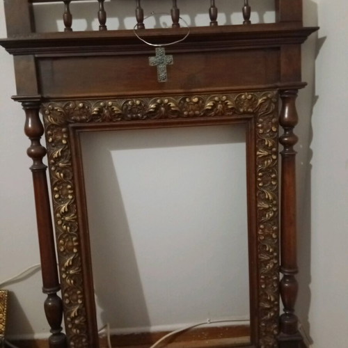 Antique handmade mirror frame like new