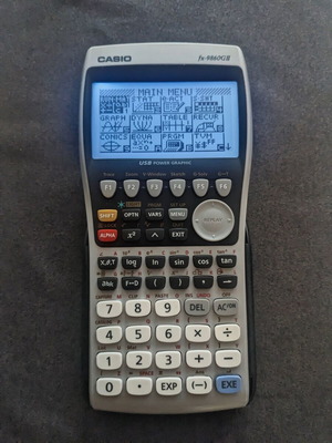 Casio fx-9860GII научен калкулатор като нов с подсветка