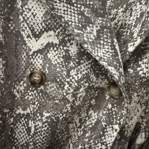 Denim trench coat ASOS Liquor N’ Poker new with snake print