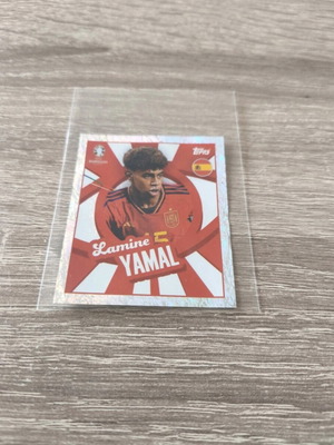 Lamine Yamal ESP Euro 2024 αυτοκόλλητο Silver Foil Player To Watch