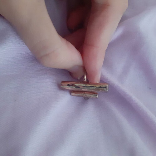 Ring in rose gold with adjustable size like new