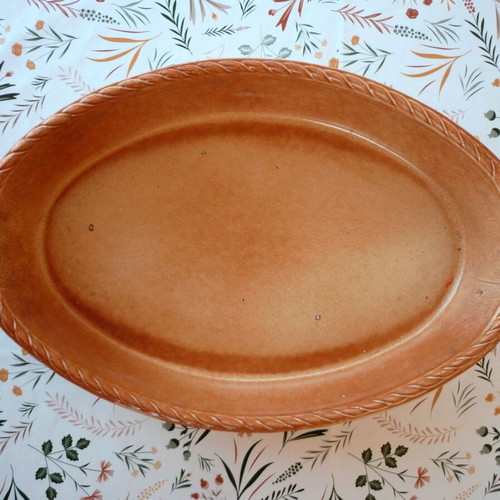 Italian ceramic ovenproof baking dishes used, set of two