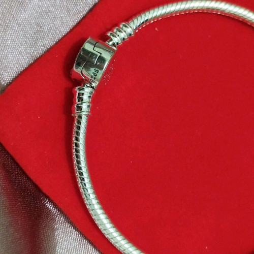 Silver bracelet 18 cm with round bead and forever and always clasp new
