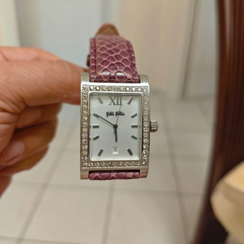 Folli Follie women's wristwatch with leather strap, like new
