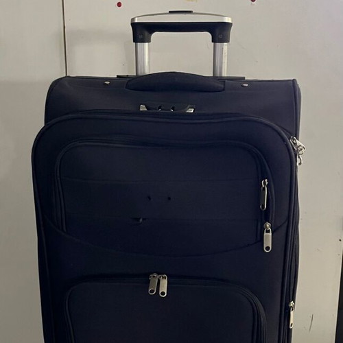 Suitcases used, pack of 9, black and blue