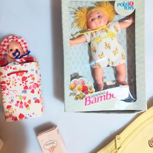 Lott vintage collectible set with stamps and toys