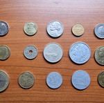 Coins from different countries used