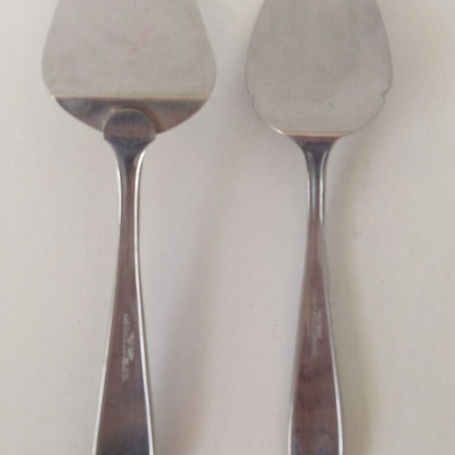 Set of 2 Afentakis stainless steel serving spatulas used
