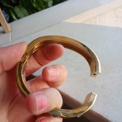 Bracelet set cuff y2k in pink and black like new