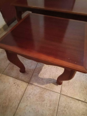 Τραπέζια ξύλινα μεταχειρισμένα, σετ 3 τεμαχίων