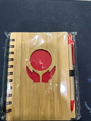 Notebook new with pen