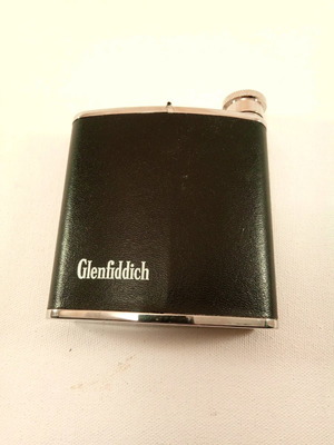 Συλλεκτικό φλασκί Glenfiddich 3.5 oz ανοξείδωτο ατσάλι σαν καινούργιο