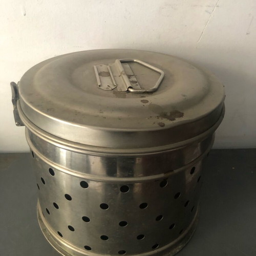 Sterilization drum used from 1974 antique