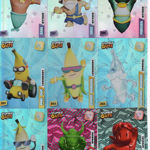 Stumble Guys collection of 30 new cards