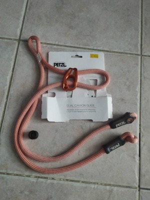 Petzl Dual Canyon Guide adjustable double lanyard for canyoning
