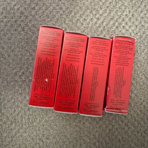 Cartier tester 2 ml new, 2 La Panthere, 1 L’Heure Mysterieuse, 1 Pasha Edition noire