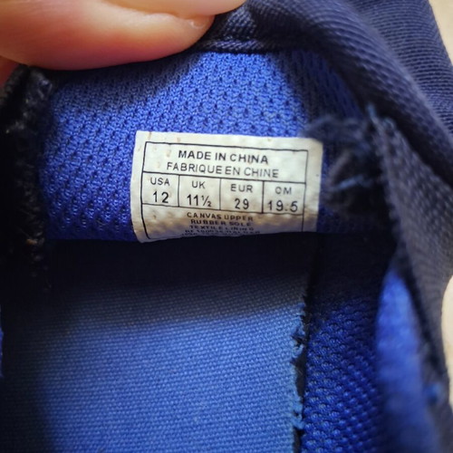 Polo Ralph Lauren Kids Slip On Shoes Like New, Blue, Size 29
