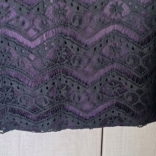 Evening purple dress ZIC ZAC with lace and satin details like new