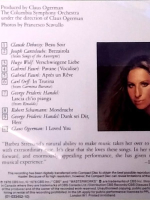 Barbra Streisand Classical CD used