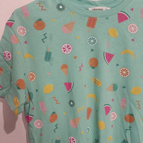 T-shirt multicolored like new, size XS