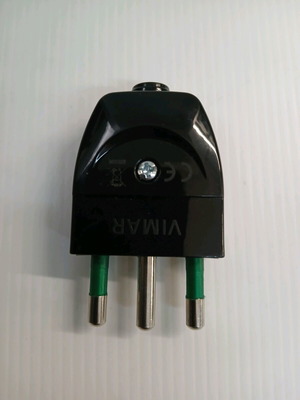 Safety male plug 2P+E 16A 250V new