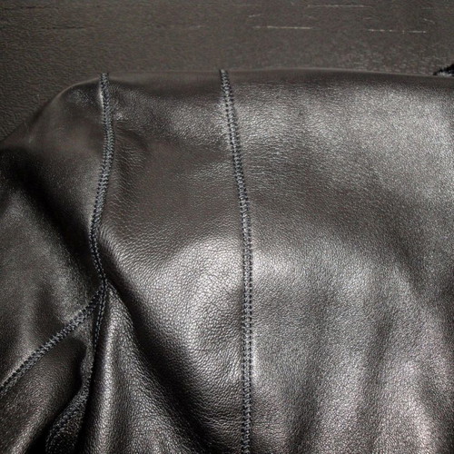 Handmade reversible leather and real fur coat, size M