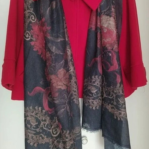 Doca scarf new blue-red