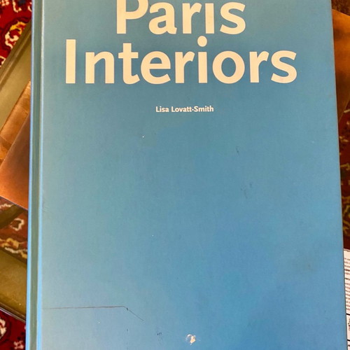 Paris Interiors photo book used with Parisian home interiors