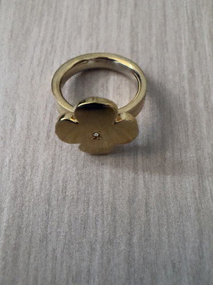 Folli Follie ring size 52, like new, yellow stainless steel