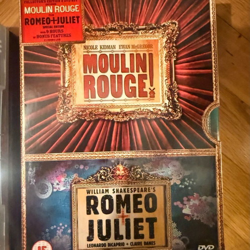 Moulin Rouge and Romeo + Juliet DVD collector's set like new