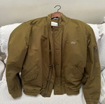 Lacoste jacket used, olive, size L