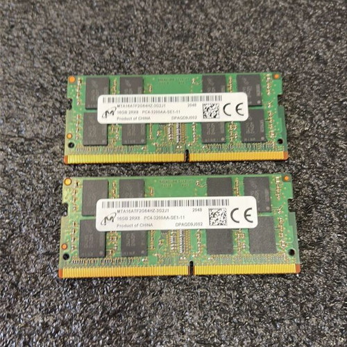 32GB (2x16GB) DDR4 Micron PC4-3200AA SO-DIMM RAM