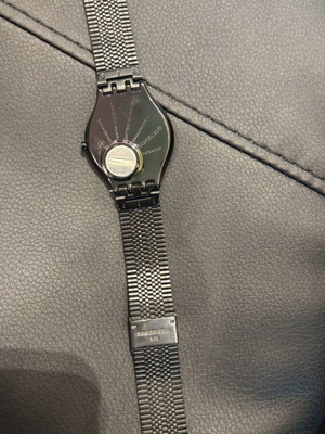 Ρολόι Swatch Irony σαν καινούργιο, μαύρο, μπρασελέ από ανοξείδωτο ατσάλι