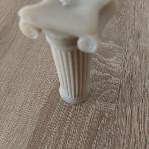 Decorative candle 10 cm Ionic column style new