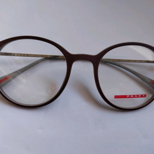 Prada unisex eyeglass frame like new, red