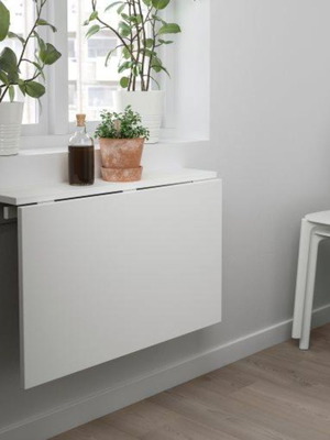 IKEA NORBERG επιτοίχιο αναδιπλούμενο τραπέζι σε λευκό