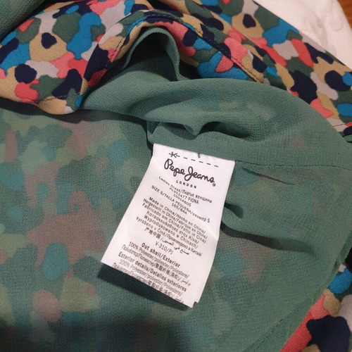 Pepe Jeans colorful skirt new, side tie, size S