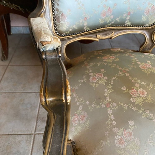 Interwar armchairs used, set of 2, Paris style