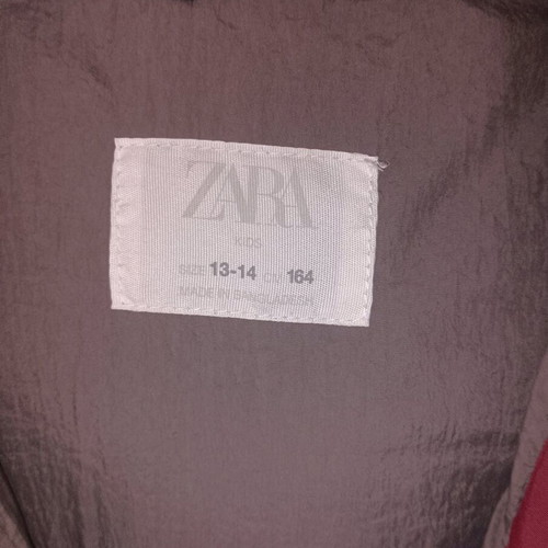 Zara winter jacket burgundy used for 13-14 years 164cm XS
