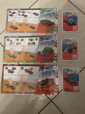 Kinder Maxi Surprise Hot Wheels Cards like new, laminated