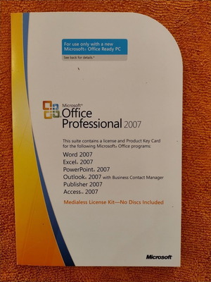 Microsoft Office Pro 2007 Product Key Card σαν καινούργιο, συλλεκτικό